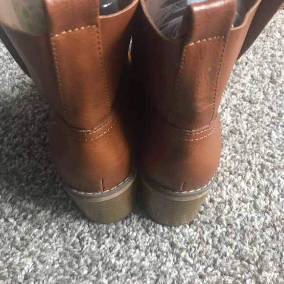Mossimo Supply Co. Cognac Ankle Moto Boots - Picture 12 of 12